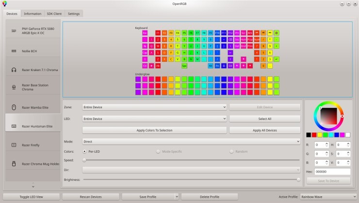 OpenRGB 1.0 Launches With Qt6 Support and Background Service Capabilities